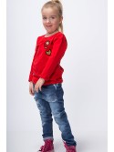 Rote Bluse mit Aufnähern NDZ8129 – Online-Shop – Boutique